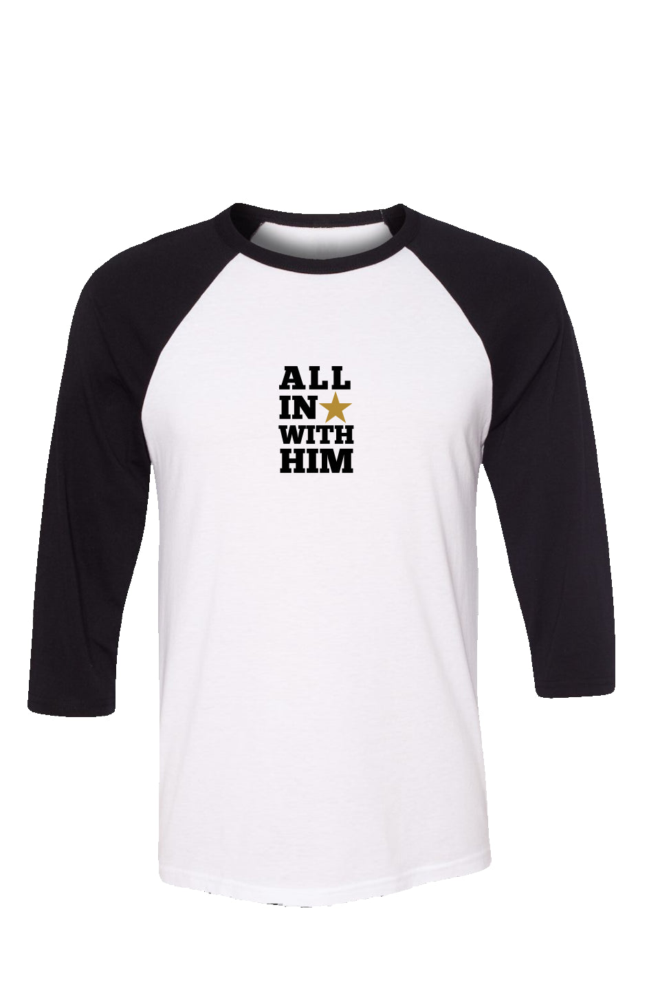 All In With Him Star Baseball Tee