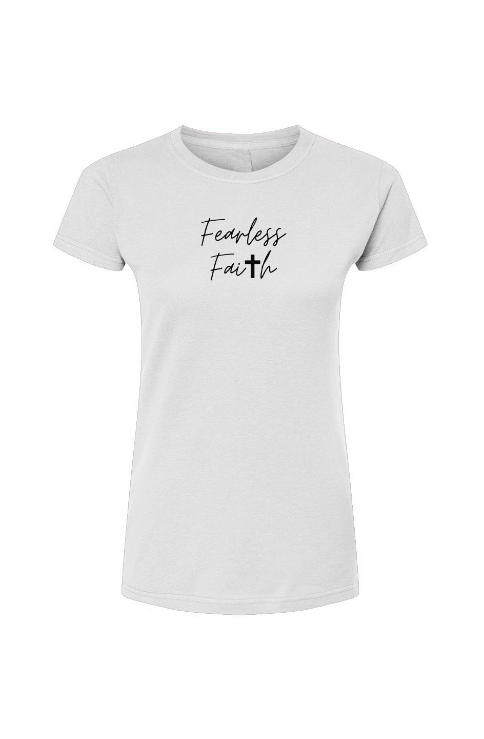 Tultex Womens Fearles Faith Fine Jersey T-Shirt