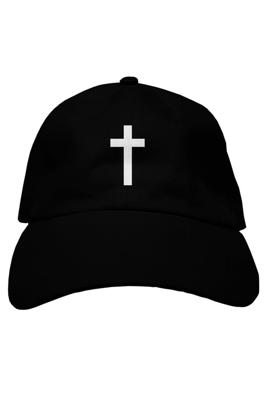 Premium White Cross Dad Hat